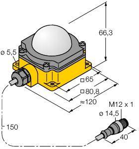 Turck Kennleuchte K80LGRYB4PQP 3077630 Dauerlicht