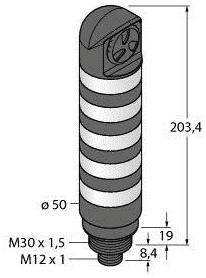 Turck Signalsäule 3091355 TL50CWBGYRALSQ 1St.