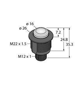 Turck Rundumleuchte S22LGXXPQ 3086070 Dauerlicht