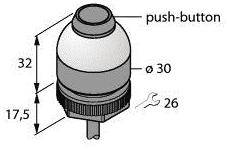 Turck Rundumleuchte K30LBXXPPB2 3025406 Dauerlicht