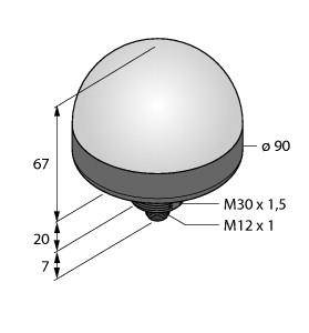 Turck Rundumleuchte K90LRXYPQ 3800062 Dauerlicht