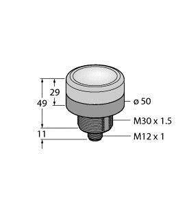 Turck Rundumleuchte K50BCLYA120Q 3019467 Dauerlicht