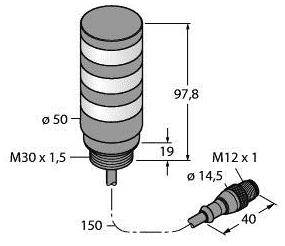 Turck Signalsäule 3019288 TL50BLGYRQP 1St.