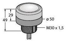 Turck Rundumleuchte K50BCLXGXP 3018340 Dauerlicht
