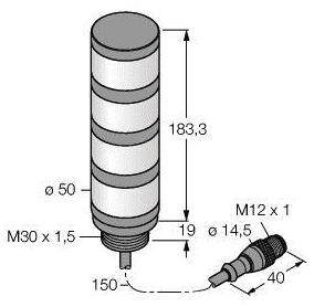 Turck Signalsäule 3015147 TL50BGYRCQP 1St.