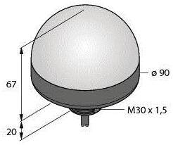 Turck Rundumleuchte K90LWP 3092815 Dauerlicht