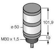 Turck Signalsäule 3044720 TL50HYW 1St.