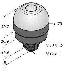 Turck Dauerlichtelement K70DXN2T2GRYQ 3096946