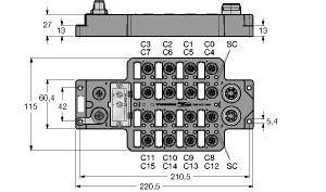 Turck FLDP-IM32-0001 6825332 Sensor/Aktorbox aktiv 1St.