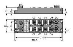 Turck FLDP-IOM88-0002 6825323 Sensor/Aktorbox aktiv 1St.