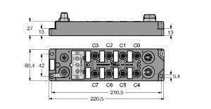 Turck FLDP-OM8-0001 6825321 Sensor/Aktorbox aktiv 1St.
