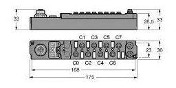 Turck SDPB-0404D-0003 6824114 Sensor/Aktorbox aktiv 1St.