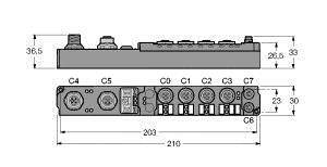 Turck SDPB-04A-1007 6824443 Sensor/Aktorbox aktiv 1St.