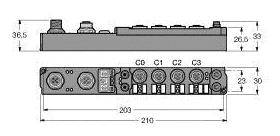 Turck SDNL-0404D-1004 6824453 Koppelmodul 1St.