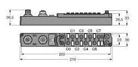 Turck SCOL-0404D-1003 6824454 Koppelmodul 1St.