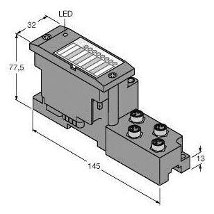 Turck BL67-B-4M8 6827189 Sensor/Aktorbox aktiv 1St.