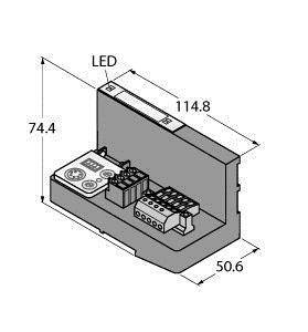 Turck BL20-GWBR-DNET 6827168 Sensor/Aktorbox aktiv 1St.