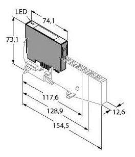 Turck BL20-2AI-U(-10/0...+10VDC) 6827022 Zubehör Elektronikmodul 1St.