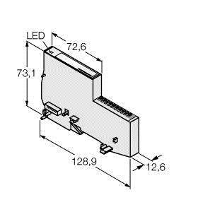 Turck BL20-E-8DO-24VDC-0.5A-P 6827226 Sensor/Aktorbox aktiv 1St.