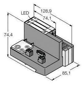 Turck TI-BL20-DPV1-4 1545005 Zubehör 1St.