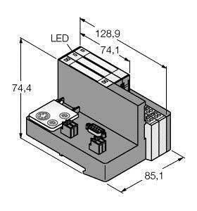 Turck TI-BL20-DPV1-4 1545005 Zubehör 1St.