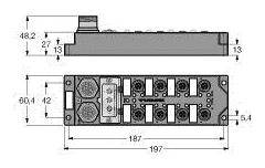 Turck FLDP-IOM124-0001 6825347 Feldbus-I/O-Modul 1St.
