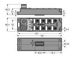 Turck FLDP-IOM124-0002(A2) 6825348 Feldbus-I/O-Modul 1St.