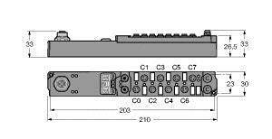 Turck SENL-0404D-0001 6824480 Koppelmodul 1St.
