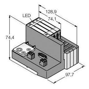 Turck TI-BL20-DPV1-S-6 1545076 Zubehör 1St.