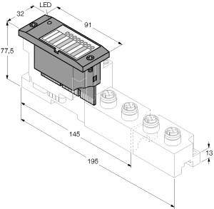 Turck BL67-4DO-4A-P 6827308 Elektronikmodul 1St.