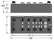 Turck BLCDP-8M12LT-8DI-PD-4DO-2A-P 6811176 Feldbus Station 1St.