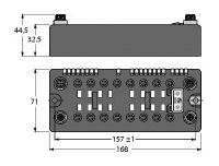 Turck BLCDN-16M8LT-8DO-0.5A-P-8DO-0.5A-P 6811030 Feldbus Station 1St.