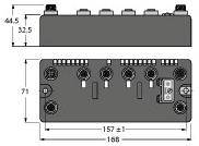 Turck BLCEN-4M12LT-2RFID-S-2RFID-S 6811453 Multiprotokoll Station 1St.