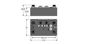 Turck BLCEN-2M12MT-2RFID-S 6811450 Sensor/Aktorbox aktiv 1St.
