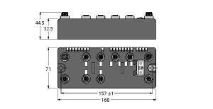 Turck BLCEN-6M12LT-2RFID-S-8XSG-P 6811454 Sensor/Aktorbox aktiv 1St.
