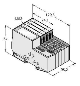Turck TI-BL20-E-EC-S-8 7030482 Sensor/Aktorbox aktiv 1St.