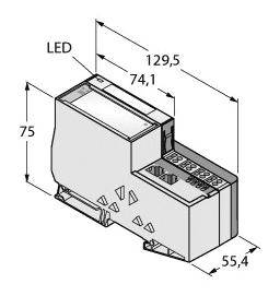 Turck TI-BL20-E-EN-2 7030614 Sensor/Aktorbox aktiv 1St.