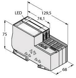Turck TI-BL20-E-EN-S-4 7030631 Sensor/Aktorbox aktiv 1St.
