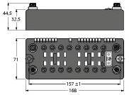Turck BLCEN-16M8LT-8DI-P-8DI-P 6811483 Multiprotokoll Station 1St.