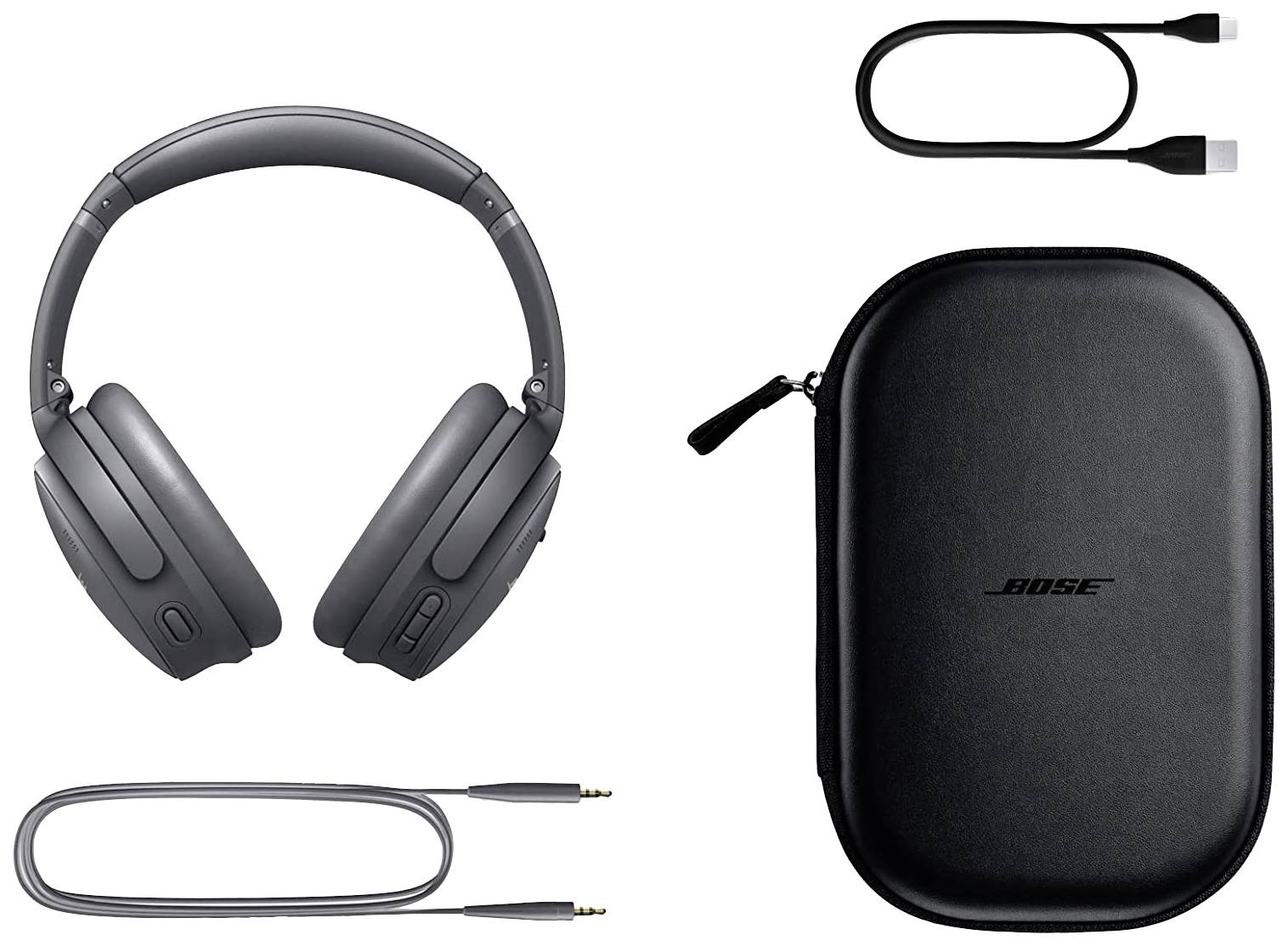 Bose QuietComfort QC45 Over Ear Kopfhörer Bluetooth® Grau Noise Cancelling