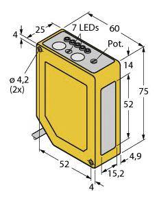 Turck Reflexions-Lichttaster Q60BB6LAF2000 3071634 1St.