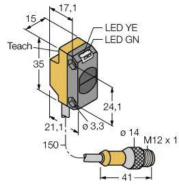 Turck Reflexions-Lichttaster QS18EP6WQ5 3069219 1St.