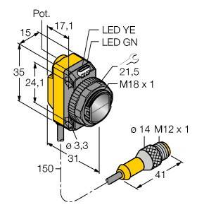 Turck Reflexions-Lichttaster QS18VP6DQ5 3063189 1St.