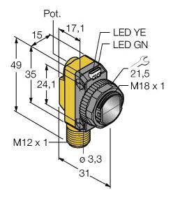 Turck Reflexions-Lichttaster QS18VP6LDQ8 3073045 1St.