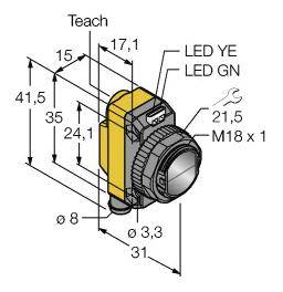 Turck Reflexions-Lichttaster QS18EP6DQ7 3072007 1St.