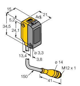 Turck Reflexions-Lichttaster QS18VP6LAF250Q5 3075742 1St.