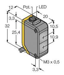 Turck Reflexions-Lichttaster Q20PDL 3077753 1St.
