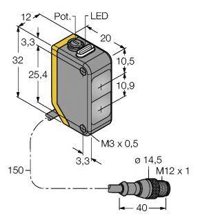 Turck Reflexions-Lichttaster Q20PDLQ5 3078187 1St.