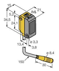 Turck Reflexions-Lichttaster QS18VP6AFF200Q 3011473 1St.
