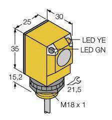 Turck Reflexions-Lichttaster Q25SP6FF100 3031932 1St.